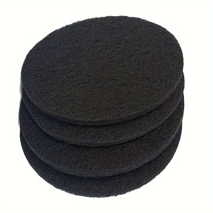 Filtros de carbón activado para cubo de compost 17.02 cm - Paquete de 4, Almohadillas de filtro de repuesto absorbentes de olores, Diseño redondo para cortar a medida, Material de polipropileno para cubo de cocina