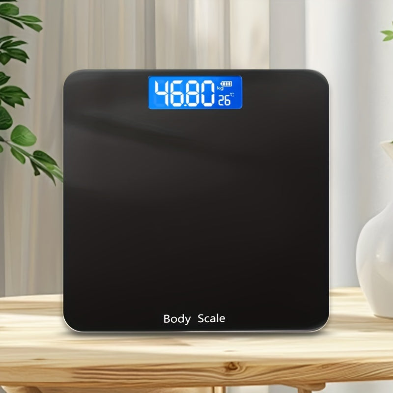 Báscula De Baño Digital De 1 Pieza, Báscula De Peso Corporal, 181,44 Kg, Ultradelgada, Más Precisa Para Gimnasio, Estudio De Yoga Con Pantalla Retroiluminada Grande, Báscula De Peso Para El Hogar, Esencial Para El Hogar