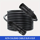 Cable de Audio XLR i-zclive, Cable XLR, Cable de Audio XLR Macho a Hembra para Micrófono, Cable de Micrófono XLR para Cable de Audio KTV, Cable de Micrófono XLR de 3 Pines, Cable de Altavoz XLR Balanceado Adecuado para Micrófonos, Preamplificadores, Sist