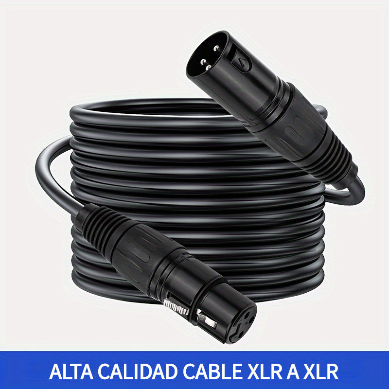 Cable de Audio XLR i-zclive, Cable XLR, Cable de Audio XLR Macho a Hembra para Micrófono, Cable de Micrófono XLR para Cable de Audio KTV, Cable de Micrófono XLR de 3 Pines, Cable de Altavoz XLR Balanceado Adecuado para Micrófonos, Preamplificadores, Sist