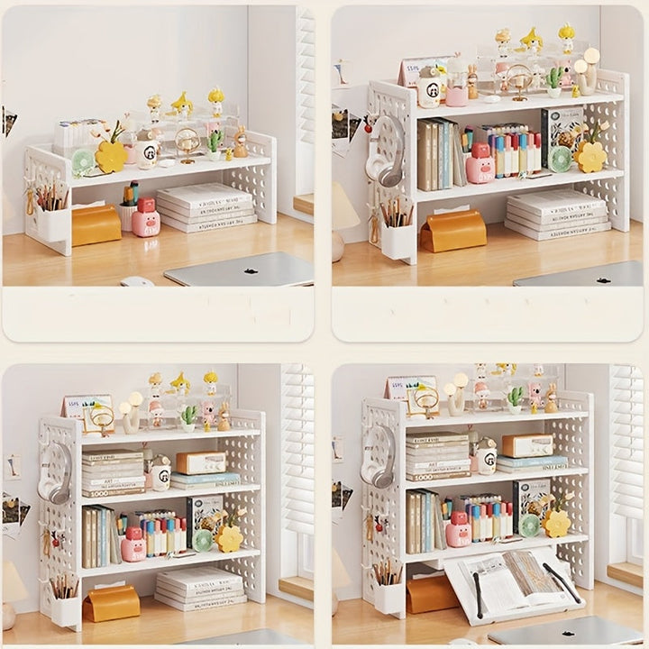 Juego de 8 Piezas de Estante Organizador Multifuncional con Ganchos Flexibles para Sala, Estudio y Cocina – Diseño Ajustable, Resistente y Duradero, Ideal para Herramientas, Utensilios, Accesorios y Decoración del Hogar