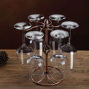 1pc Estilo Europeo Soporte de Vino Tinto Rojo Soporte de Vino Colgante Soporte de Vidrio de Pie Alto Soporte de Exhibición Invertido Soporte de Vino