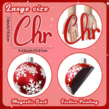 31piezas Decoraciones de Navidad para Puertas de Garaje Magnetas - Bola de Navidad Feliz Fiestas Refrigerador Cocina Decoración - Decoraciones de Navidad - Selección Polichromática