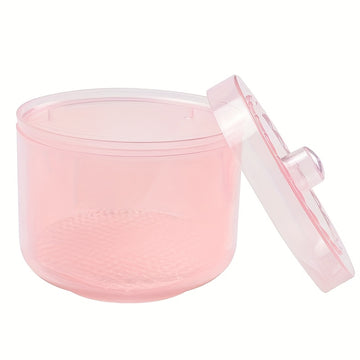 Caixa de limpieza para cabezales de pulido de uñas con doble filtro, caja de desinfección en alcohol y almacenamiento especial para herramientas de esmerilado