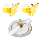 50/100 piezas, anillos para servilletas de mariposa, anillos para servilletas de decoración de cumpleaños, granja, boda, restaurante, hotel, Día de San Valentín, banquete, decoración de mesa de bufé, regalos de fiesta, decoración de mesa familiar