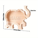 Alcancía de Madera Personalizada, Alcancía de Forma de Animal Creativa, Alcancía de Madera para Niños, Niñas y Adultos - Alcancía Transparente con Ventana Transparente, Creando Hábitos de Ahorro, Decoración para el Hogar