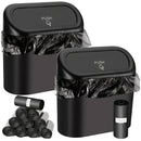 Bote de Basura Colgante Compacto para Puerta de Coche con Tapa - A Prueba de Fugas y Agua, Incluye 1 Rollo de Bolsas de Basura, Solución de Almacenamiento Versátil para el Hogar y el Vehículo