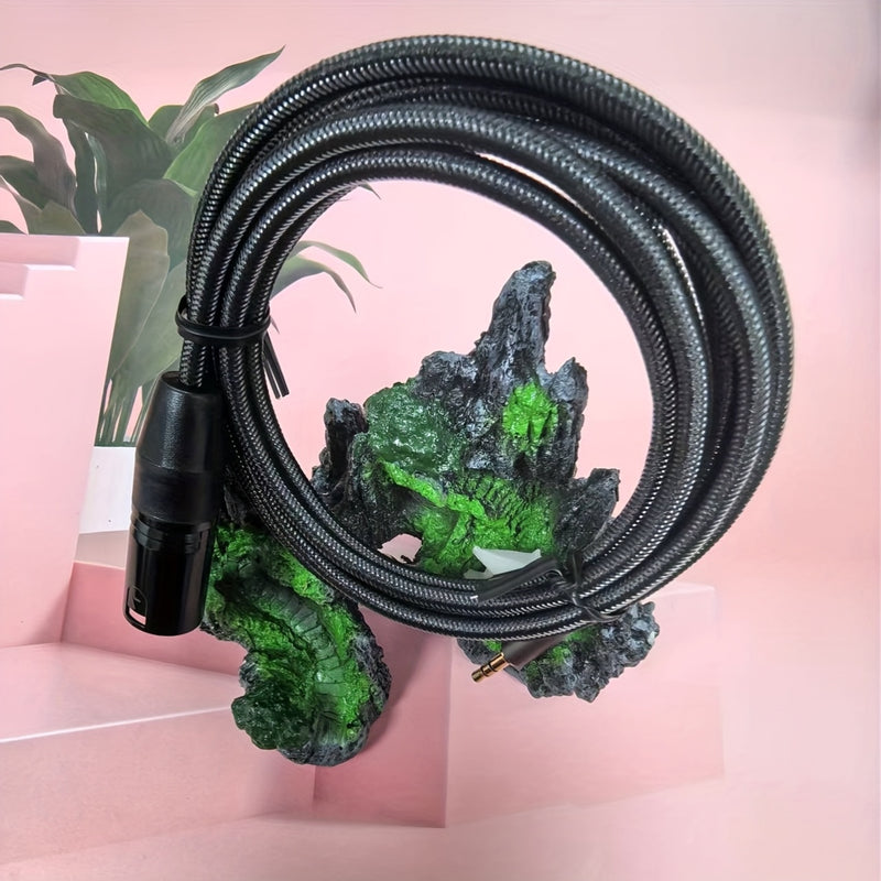 Cable integrado de micrófono masculino a XLR de 3,5 mm, XLR a 3,5 mm (1/8 pulgadas), adecuado para tabletas, portátiles, micrófonos, amplificadores y tableros de audio.