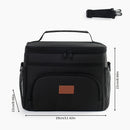 Bolsa de almuerzo aislada de gran capacidad - Caja de refrigeración portátil linda con correa de hombro, recubierta de papel aluminio grueso, ideal para la escuela, la oficina, los viajes y las meriendas al aire libre, almuerzo, regreso a la escuela.