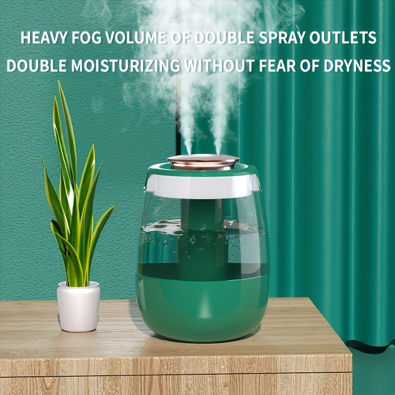 Humidificador portátil ultrasilencioso con luz nocturna, gran capacidad, alimentación por USB, protección de apagado automático, ideal para dormitorio, oficina y hogar, alivia el aire seco, regalo perfecto para Navidad, Año Nuevo o cualquier ocasión