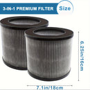 Juego de Filtros de Repuesto Compatible con Bissell MyAir 2801 - Filtros HEPA y de Carbón Activado 3 en 1, Ajuste Perfecto para los Modelos 2780a, 2780, 2780b, 2801, 2780P y 27809
