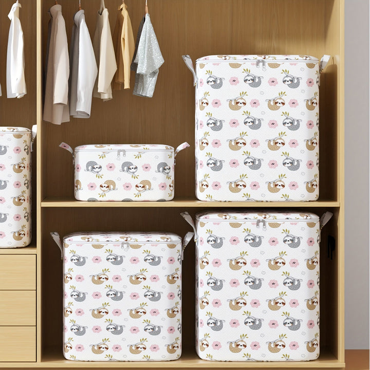 Bolsa de almacenamiento grande, 1 unidad, material no tejido, ideal para guardar sábanas, edredones, ropa de temporada, muñecas y más