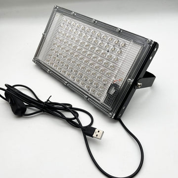 Luz negra UV con 96 LED y botón de encendido/apagado para Switch - Ideal para fiestas con luces negras, Halloween y arte corporal | Construcción metálica duradera, instalación fácil