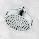 1 cabezal de ducha de lluvia a alta presión, circular, montado en la pared, acabado en negro, construcción de plástico duradero y fácil instalación para modernizar el baño, acabado pulido, funcionamiento suave