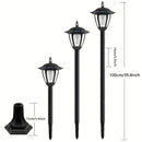 1pc/2pcs Luces de jardín retro solares, Luces de paisaje alimentadas por energía solar, utilizadas para patio, césped, camino de jardín, decoración de atmósfera de hotel, estanque y piscina