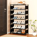Organizador de zapatos de 5/7 niveles ahorrador de espacio - solución perfecta para diez ocasiones, fácil de montar, apilable y expandible para salas, dormitorios y alquileres