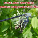 Rastrillo y Pala de Jardinería de Acero Inoxidable - Herramienta multifuncional para jardinería, adecuada para el mantenimiento del jardín y la excavación de hortalizas, duradera y resistente al óxido con revestimiento galvanizado