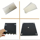 50 piezas de paneles acústicos VIBuilt de espuma de alta densidad, 12"x12"x1" negro y morado, para estudio de grabación, reducción de ruido y absorción de sonido, paneles acústicos para pared