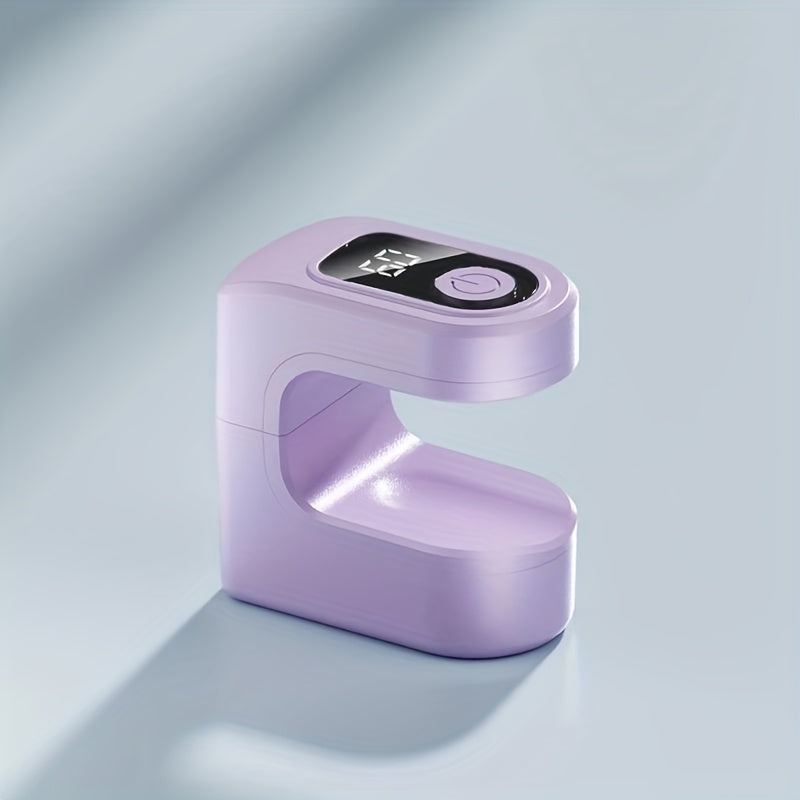 Linterna Portátil Mini para Uñas con Pantalla Digital, Secador de Gel Plástico Recargable USB, Ideal para Endurecer Uñas en Casa y Salón