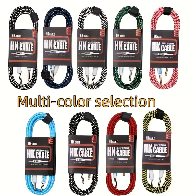 Cables de amplificador de guitarra eléctrica y bajo de alta calidad - 10 pies/20 pies, fidelidad superior, flexibilidad duradera, compatible con todos los instrumentos, uso en escenario y estudio, cable de amplificador.