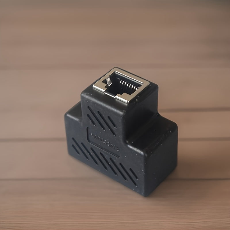 5 piezas, Adaptador de Línea Ethernet RJ45 Hembra a Hembra 3 Vías