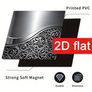1 pieza, cubierta de puerta de lavavajillas magnética moderna, 23 x 25,5 pulgadas - Resistente a rayones, fácil de limpiar, decoración de cocina reutilizable con patrón de onda elegante, pegatina duradera para mejorar electrodomésticos, accesorio de lava