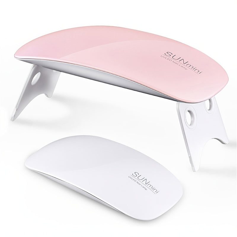 Secador de Uñas Mini LED con 6 Luces, Lámpara Portátil USB para Manicura y Pedicura, Ideal para Secado Rápido, Perfecto para Principiantes y Profesionales, Adecuado en 11 Ocasiones Festivas