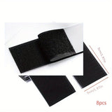 4 Juegos de sujetadores de alfombras, sujetadores de alfombras antideslizantes para pisos de madera, cinta antideslizante para alfombras, cinta antideslizante para alfombras antivuelcos, fijación de alfombras para el suelo del coche, cinta de gancho y bu