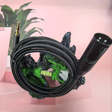 Cable integrado de micrófono masculino a XLR de 3,5 mm, XLR a 3,5 mm (1/8 pulgadas), adecuado para tabletas, portátiles, micrófonos, amplificadores y tableros de audio.