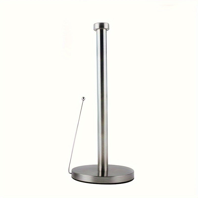 Soporte para Toallas de Papel de Acero Inoxidable - Fácil Instalación, Estante Vertical de Cocina sin Taladro para Rollos y Pañuelos