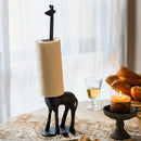Porta Toallas de Papel Jirafa de Metal - Escultura Decorativa Versátil para Mesa y Cocina, Dispensador de Papel de Diseño Elegante, Accesorio de Decoración para el Hogar Compatible con Interiores y Exteriores, No Se Necesita Electricidad