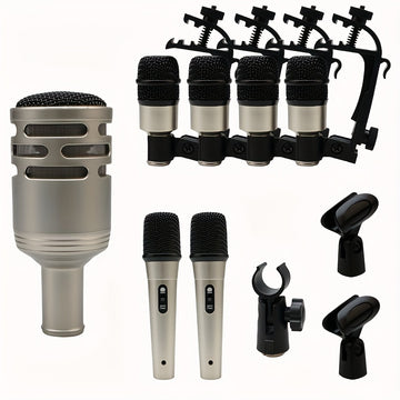 Micrófono Profesional para Batería, Micrófono de Batería Serie Profesional: Captador de Rendimiento para Instrumento de Batería de Percusión
