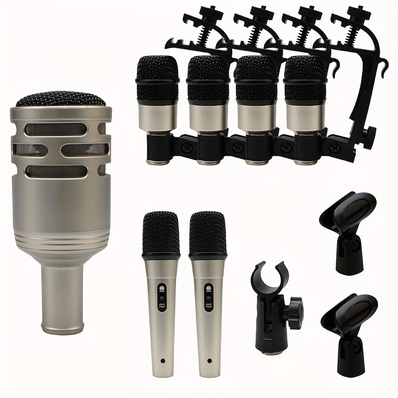 Micrófono Profesional para Batería, Micrófono de Batería Serie Profesional: Captador de Rendimiento para Instrumento de Batería de Percusión