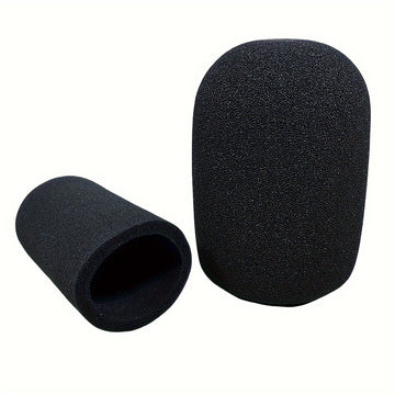 2 piezas de parabrisas de micrófono para Shure SM7B, cubierta de espuma de conector XLR, filtro antipop de reducción de ruido, accesorios de micrófono, negro, sin batería requerida para Shure SM7B