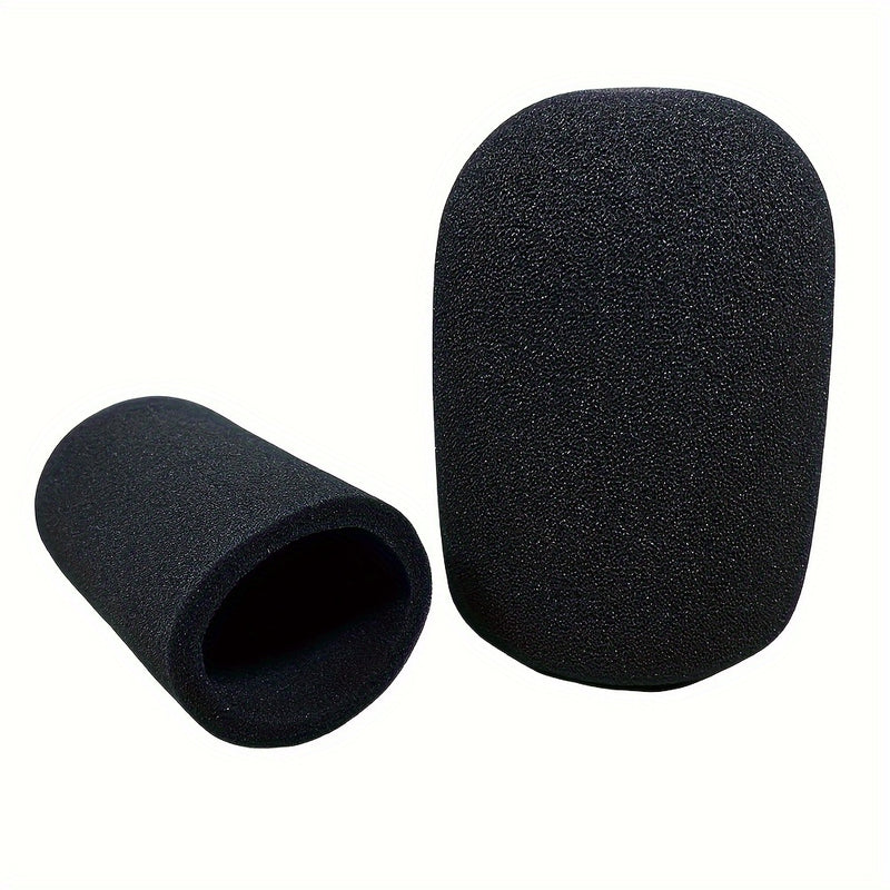 2 piezas de parabrisas de micrófono para Shure SM7B, cubierta de espuma de conector XLR, filtro antipop de reducción de ruido, accesorios de micrófono, negro, sin batería requerida para Shure SM7B