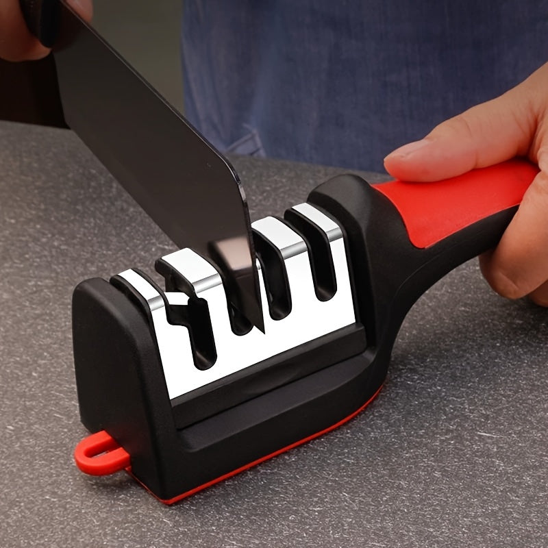 Afilador de Cuchillos de Aleación Duradero - Ligero, Portátil para Uso Diario en la Cocina, Versátil