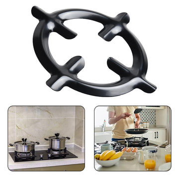 3 piezas Soporte de estufa de gas, rejilla de quemador para sartenes, estantería de estufa de hierro fundido, soporte dedicado para cafeteras y cafeteras Moka.