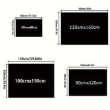 1pc Alfombra de poliéster antideslizante de Harper'S Skin Stories Tattoo Studio, alfombra de silla de oficina duradera, tela de terciopelo de cristal de alta densidad, lavable en máquina, para entrada, interior y uso exterior