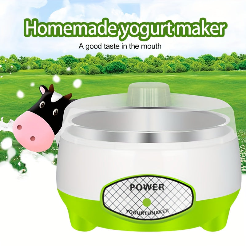 Fabricante de yogur para el hogar, máquina de vino de frutas, fabricante de queso con termómetro, olla interior de acero inoxidable.