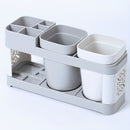 Juego de Portacepillos y Portapasta de Dientes con Diseño Chic y Drenaje - Ideal para la Organización del Baño, Decoración del Hogar
