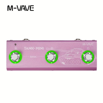 Pedal M-VAVE Tank Mini Multiefecto para Guitarra/Bajo con Soporte IR y OTG, Grabación Integrada, Cabina, Amp, Modulación, Retardo y Reverb