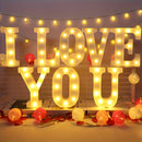 1 letra LED, altura 21.8 cm/8.58 pulgadas, letras LED con batería para lámparas nocturnas, bodas, cumpleaños, graduaciones, fiestas, decoración navideña y decoración del hogar