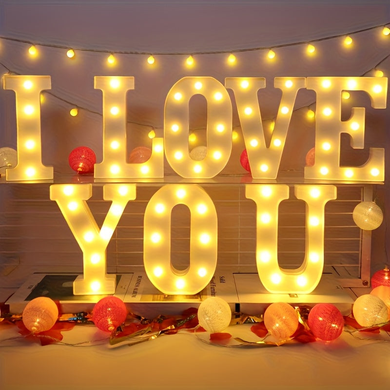 1 letra LED, altura 21.8 cm/8.58 pulgadas, letras LED con batería para lámparas nocturnas, bodas, cumpleaños, graduaciones, fiestas, decoración navideña y decoración del hogar