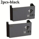 2 piezas de caja de almacenamiento para router WiFi con diseño de doble banda, soporte de 4K y puertos de red Ethernet de doble gigabit - Organizador de pared para sala de estar, dormitorio, oficina en casa - Material PP duradero, router para Internet en