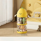 Cubos de Almacenamiento de Plástico Apilables y Modernos - Cilíndricos Transparentes para Juguetes, Muñecas y Marionetas - Cajas de Clasificación de Gran Capacidad, Canastas, Contenedores y Organizadores para la Organización del Hogar