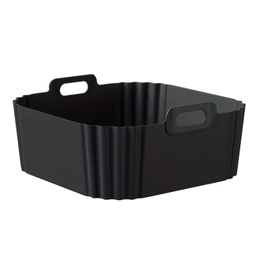 8,86 pulgadas de reutilizables, rectangulares, de silicona para freidor de aire, para Ninja AF140, AF141, AF180, AF181, Philips HD9270 y otros modelos - Antiadherente, resistente al calor, fácil limpieza, accesorio para hornear | Forma cuadrada | Silicon