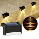 Juego de 4/8/12/16 luces solares LED para escaleras, decoración de jardín, cercas, senderos y paredes, ideal para fiestas y ambiente exterior
