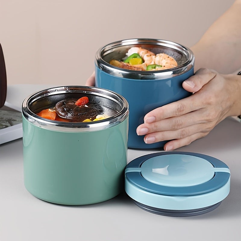 Termo de Acero Inoxidable de 21.3oz para Comida Caliente, Caja de Almuerzo Sellada de Gran Capacidad, Ideal para la Escuela, la Universidad y Almacenamiento en la Cocina, Taza de Desayuno, Utensilios de Cocina, Material Escolar
