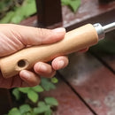 2 piezas de cuchilla de corte manual para malezas - Herramienta de grúa de metal de alta resistencia para la eliminación de césped y malezas, adecuada para la eliminación de malezas en aceras y jardines, mango ergonómico, no requiere electricidad/batería