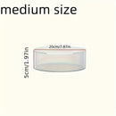 Soporte Redondo de Acrílico Transparente de 5.0 cm de Alto para Pastel, Boda DIY con Relleno Aleatorio y Soporte de Exhibición Combinado, Apilable, para Bodas, Cumpleaños, Decoraciones de Mesa, Suministros para Fiestas Sin Luz